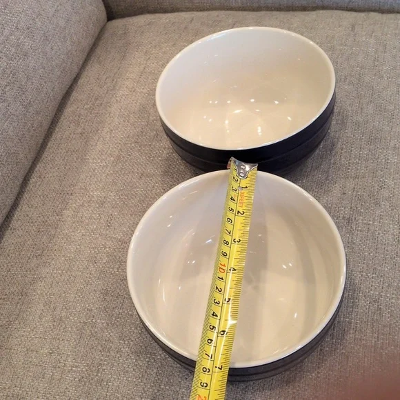 Staub Stoneware Bowls, Set of Two, Color Blue - Picture 2 of 10